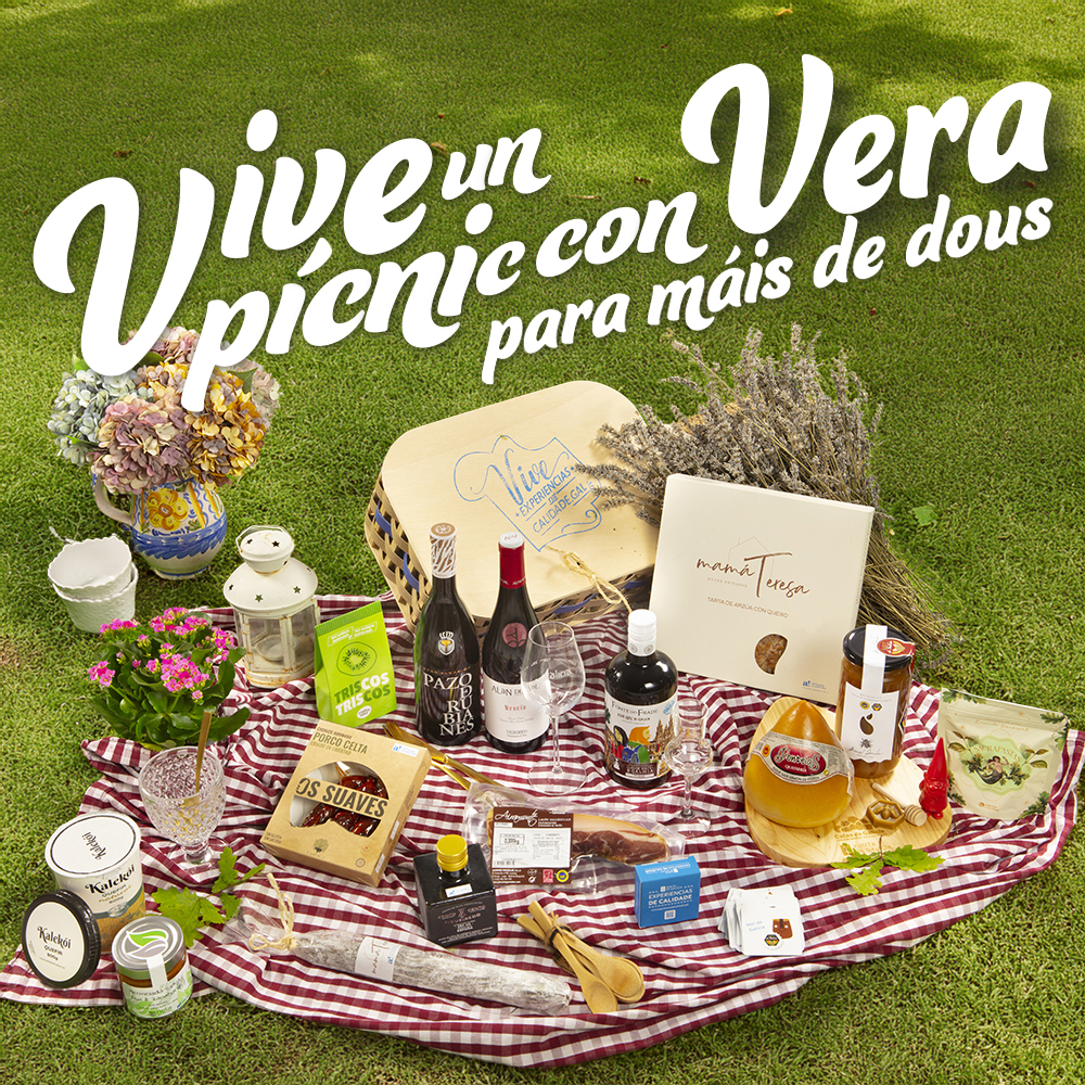 cesta picnic para mais de dous