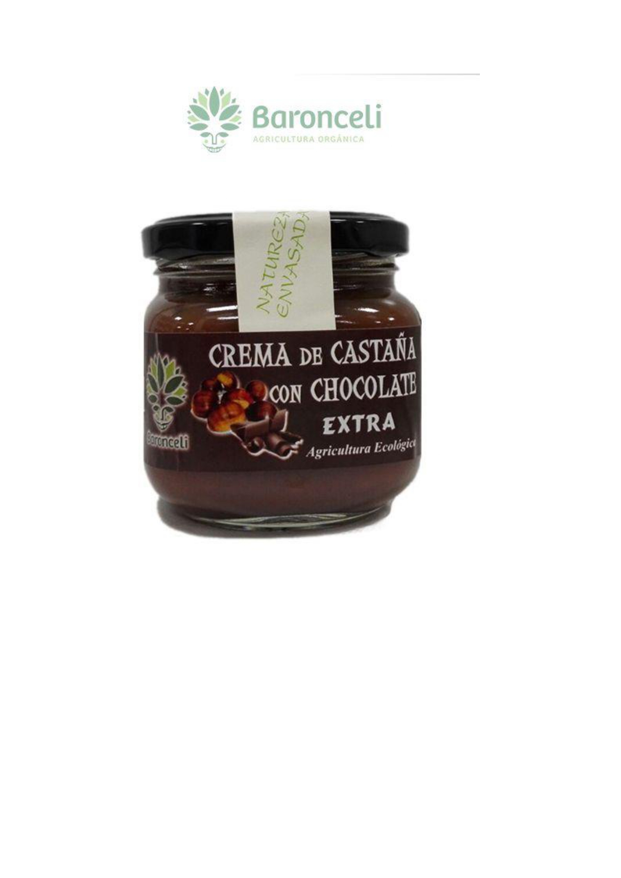 crema de castaña con chocolate