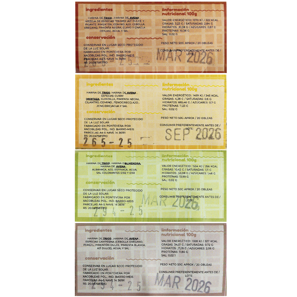 XACOBLEAS obleas saladas 4 uds.