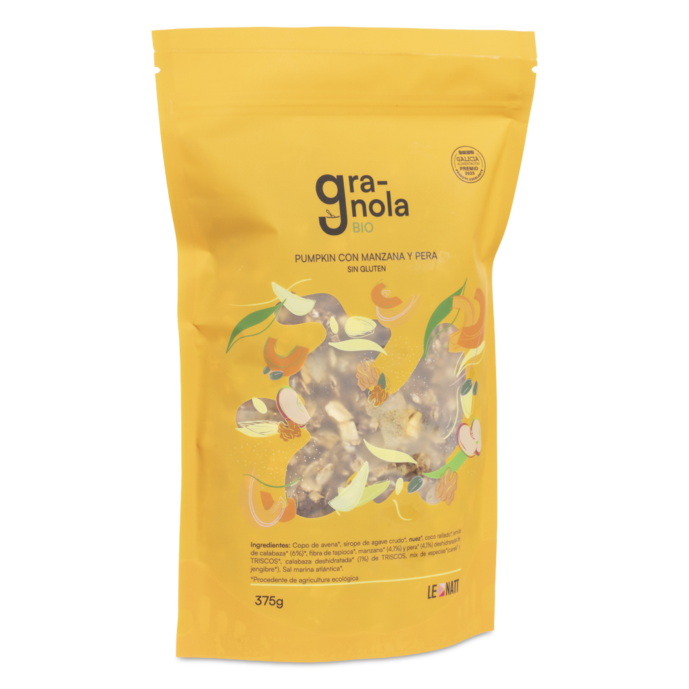 GRANOLA PUMKIN CON MANZANA E PERA 375g