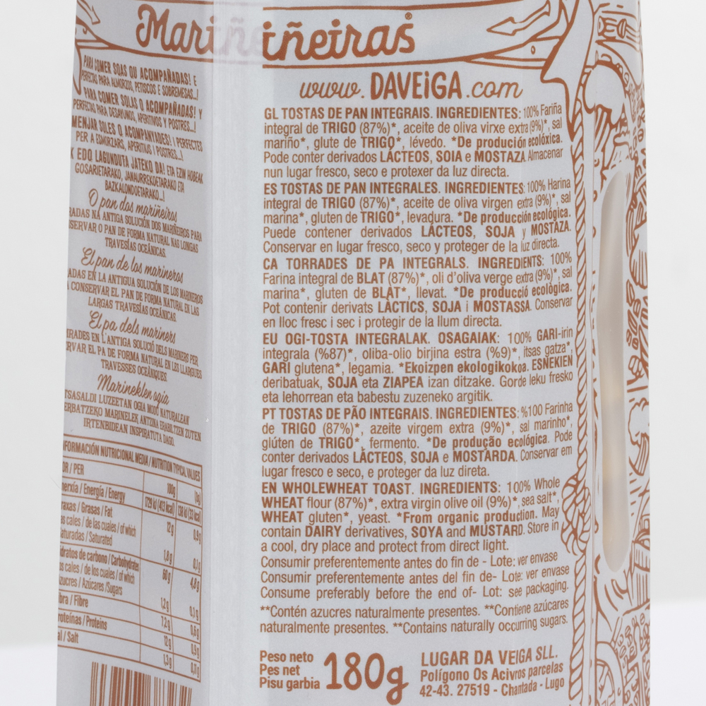 MARIÑEIRAS bio integral 180g