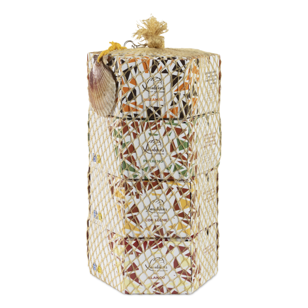 Xacobleas con chocolate pack red 4 variedades