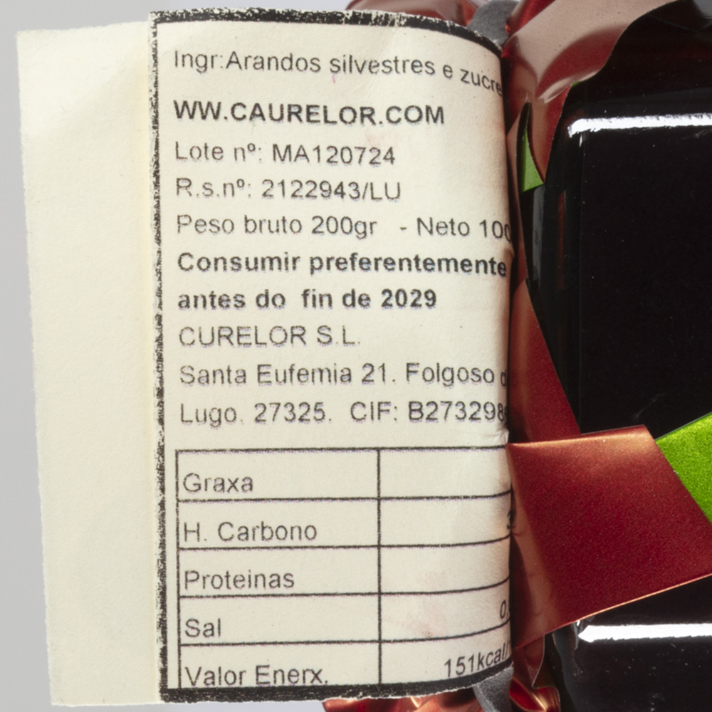 CAURELOR marmelada de arandos