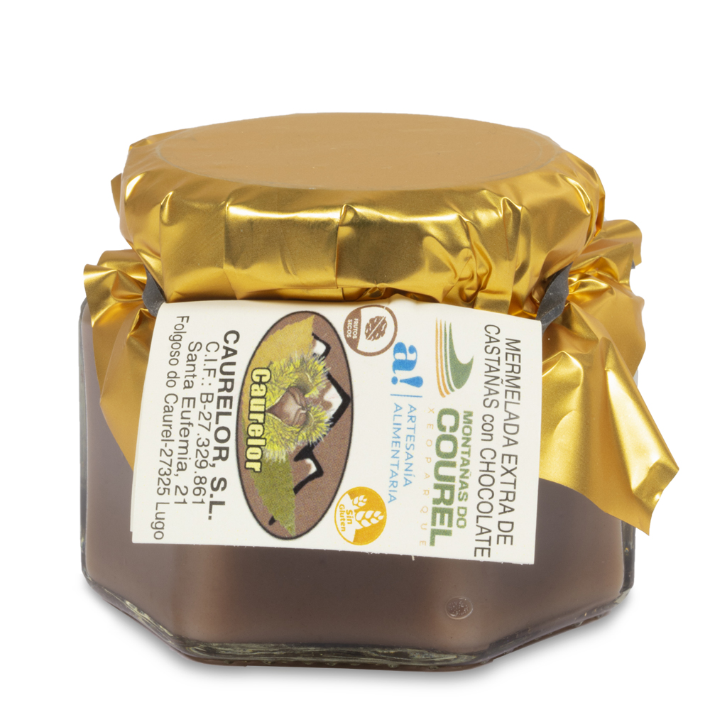 CAURELOR MERMELADA EXTRA DE CASTAÑA CON CHOCOLATE