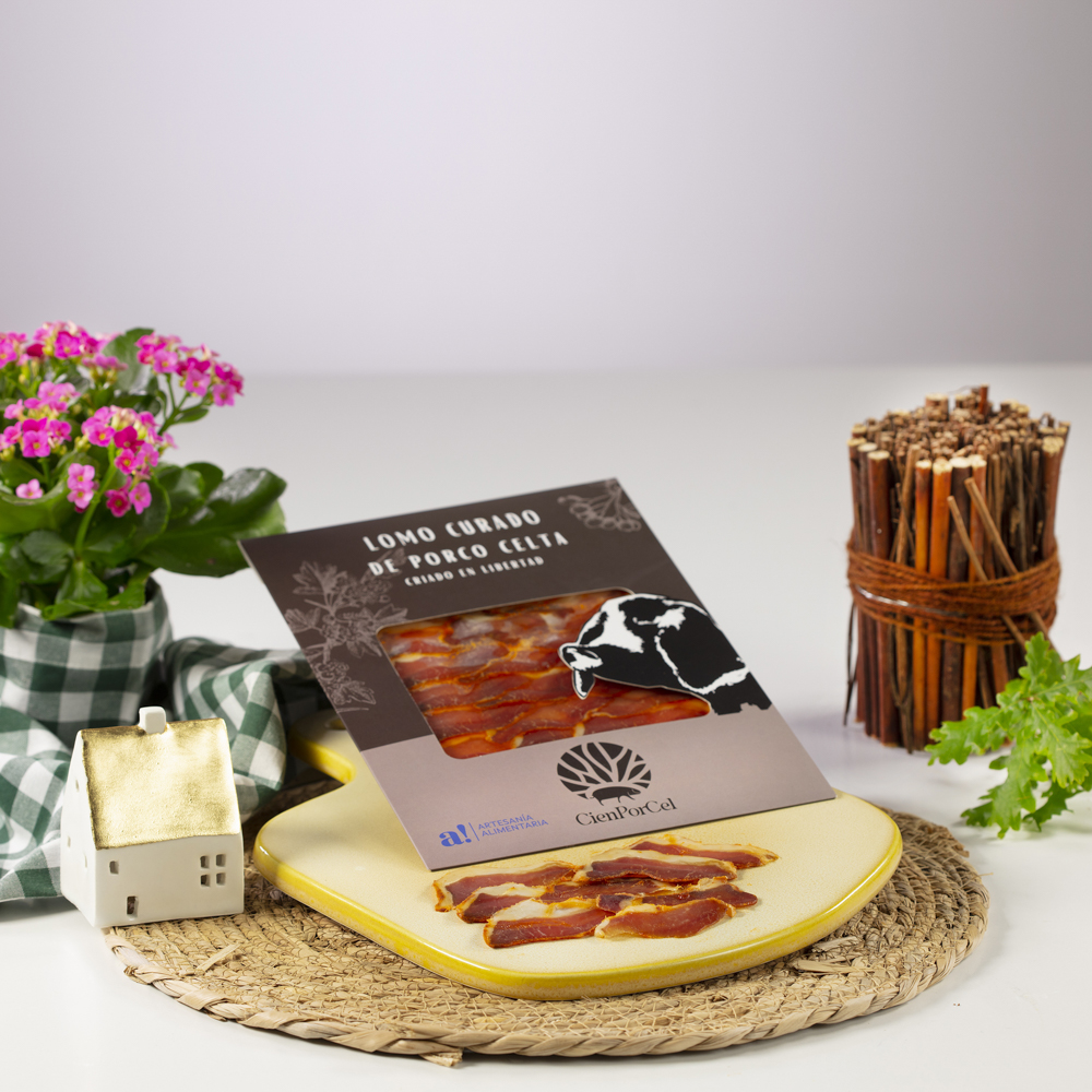 Loncheado lomo curado de Porco Celta
