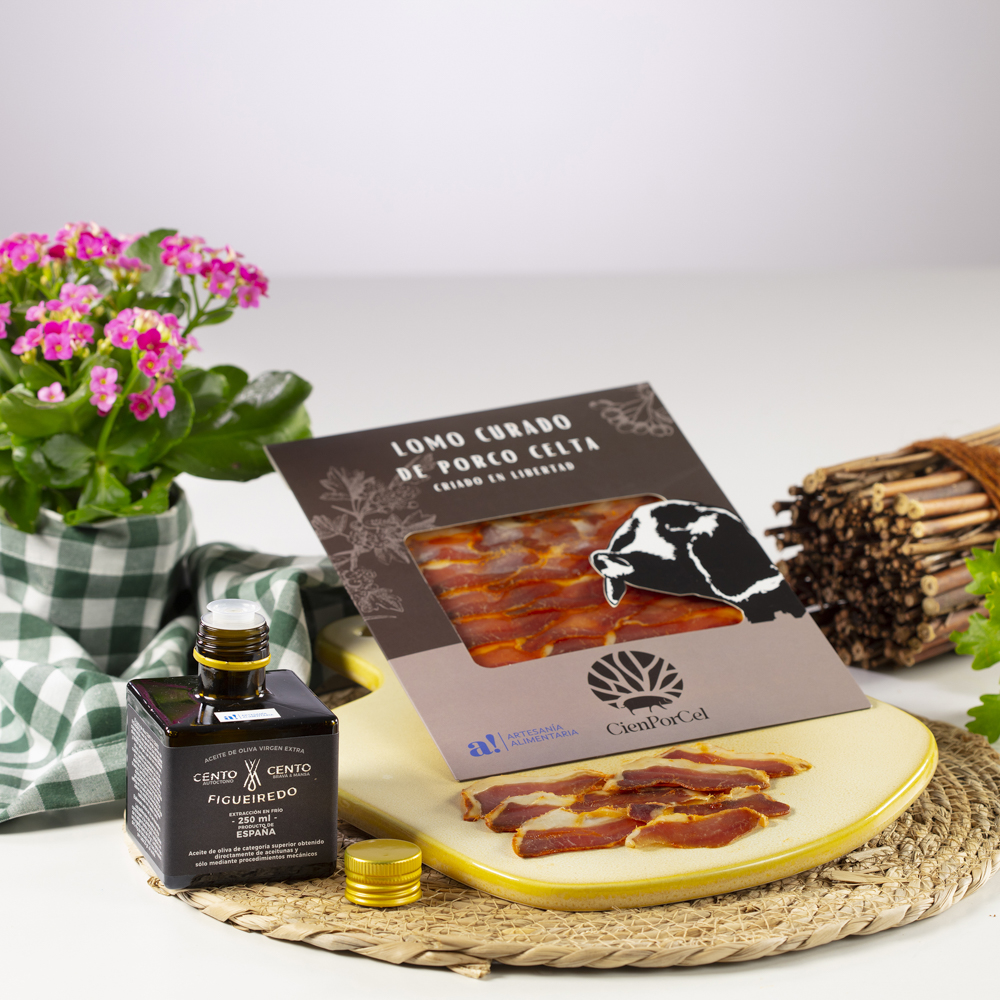 Loncheado lomo curado de Porco Celta