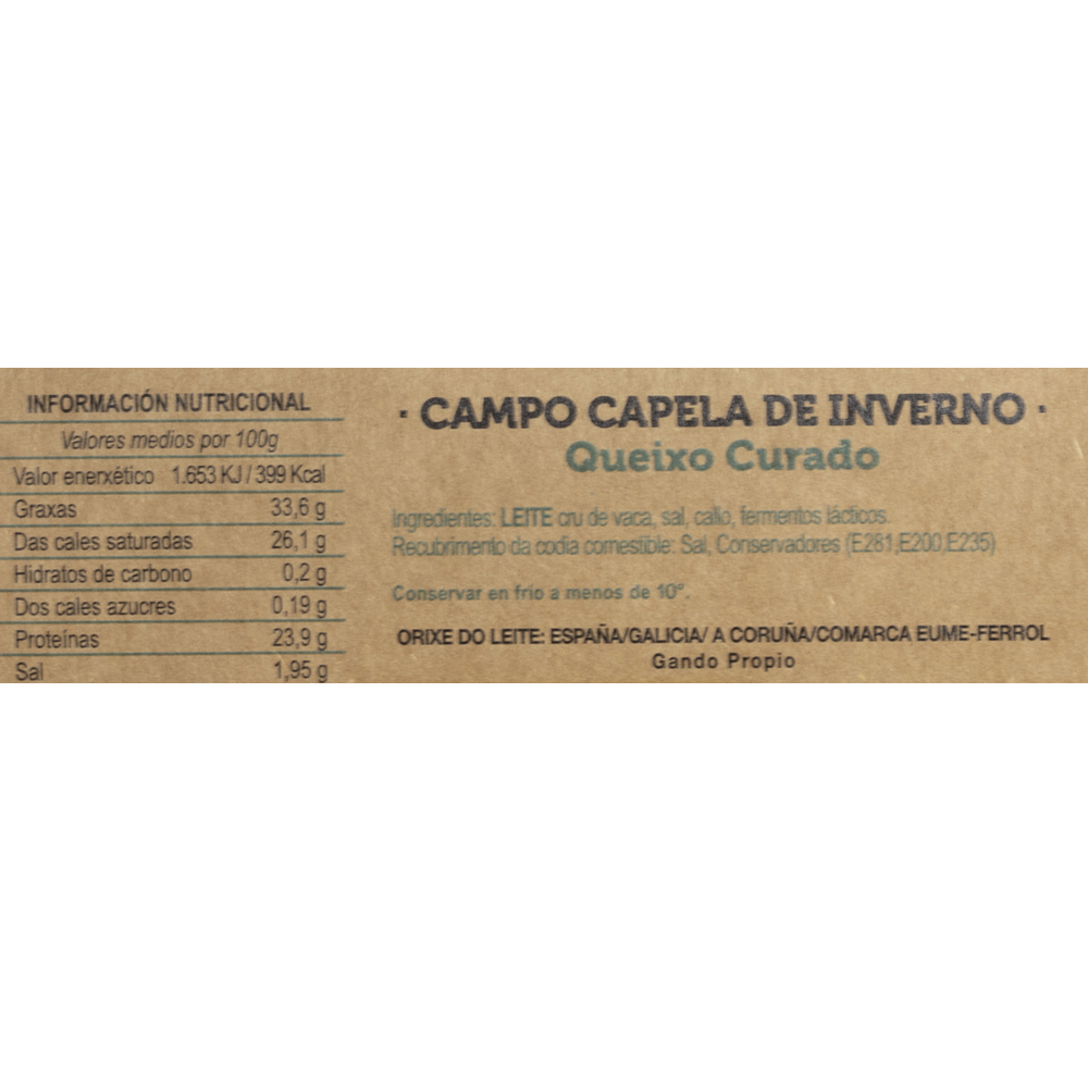 QUEIXO DE INVERNO 500g aprox.