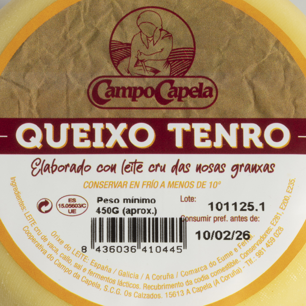 QUEIXO TENRO 400g aprox.