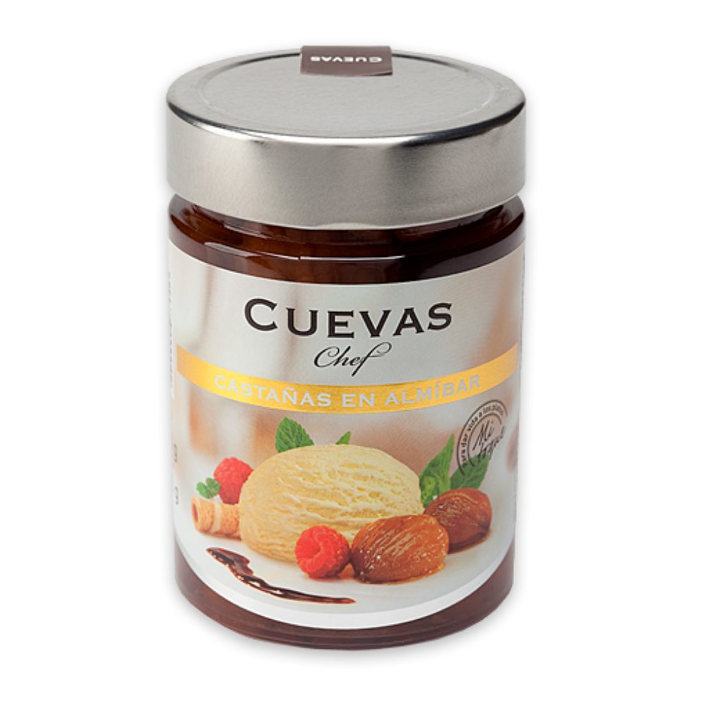 CASTAÑAS EN ALMIBAR LIGERO TARRO 24 GRS
