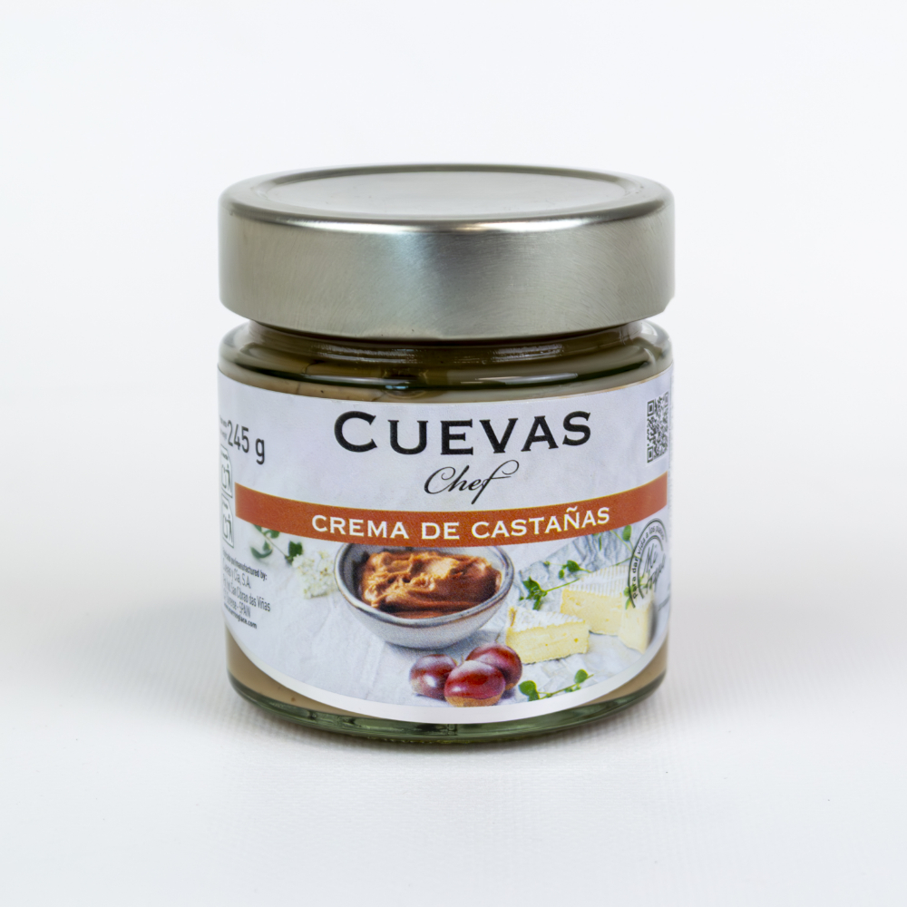 CRÉEMELA DE CASTAÑA TARRO DE CRISTAL 245 GRS