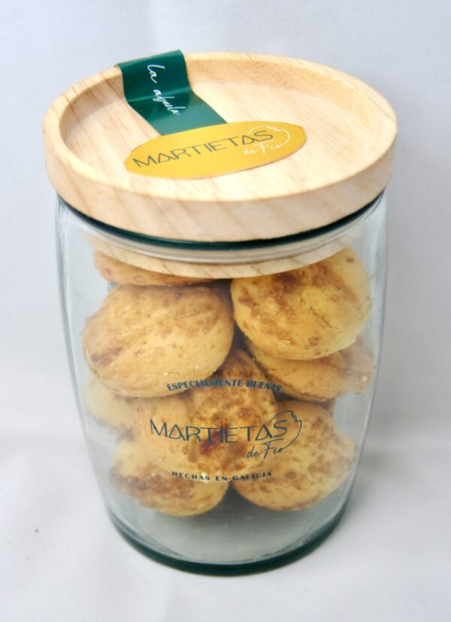 MARTIETAS LARANXA AS ORIXINAIS TARRO CRISTAL TAPA HERMÉTICA 170 GRS