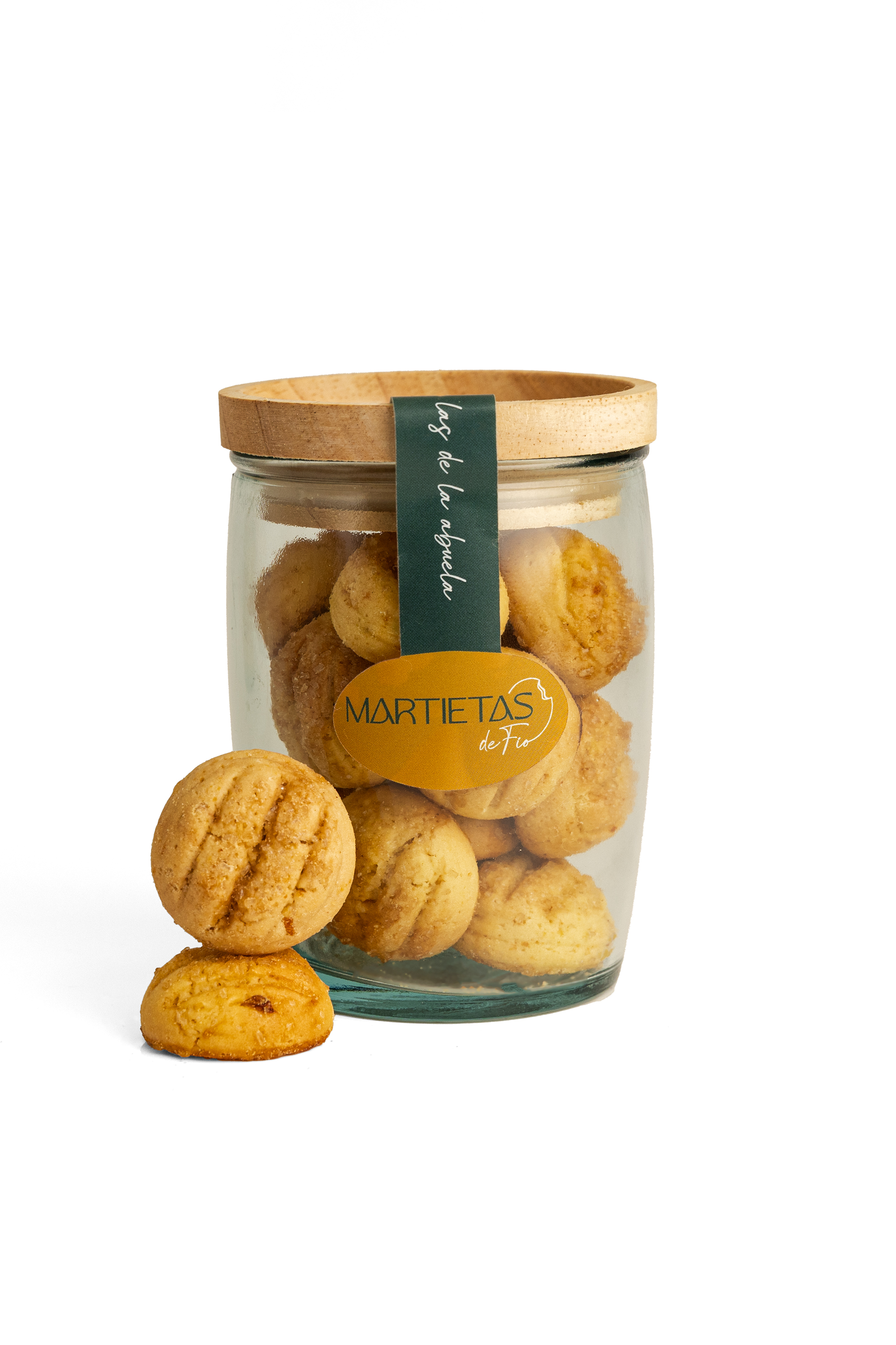 MARTIETAS NARANJA Las ORIGINALES TARRO CRISTAL TAPA HERMÉTICA 170 GRS