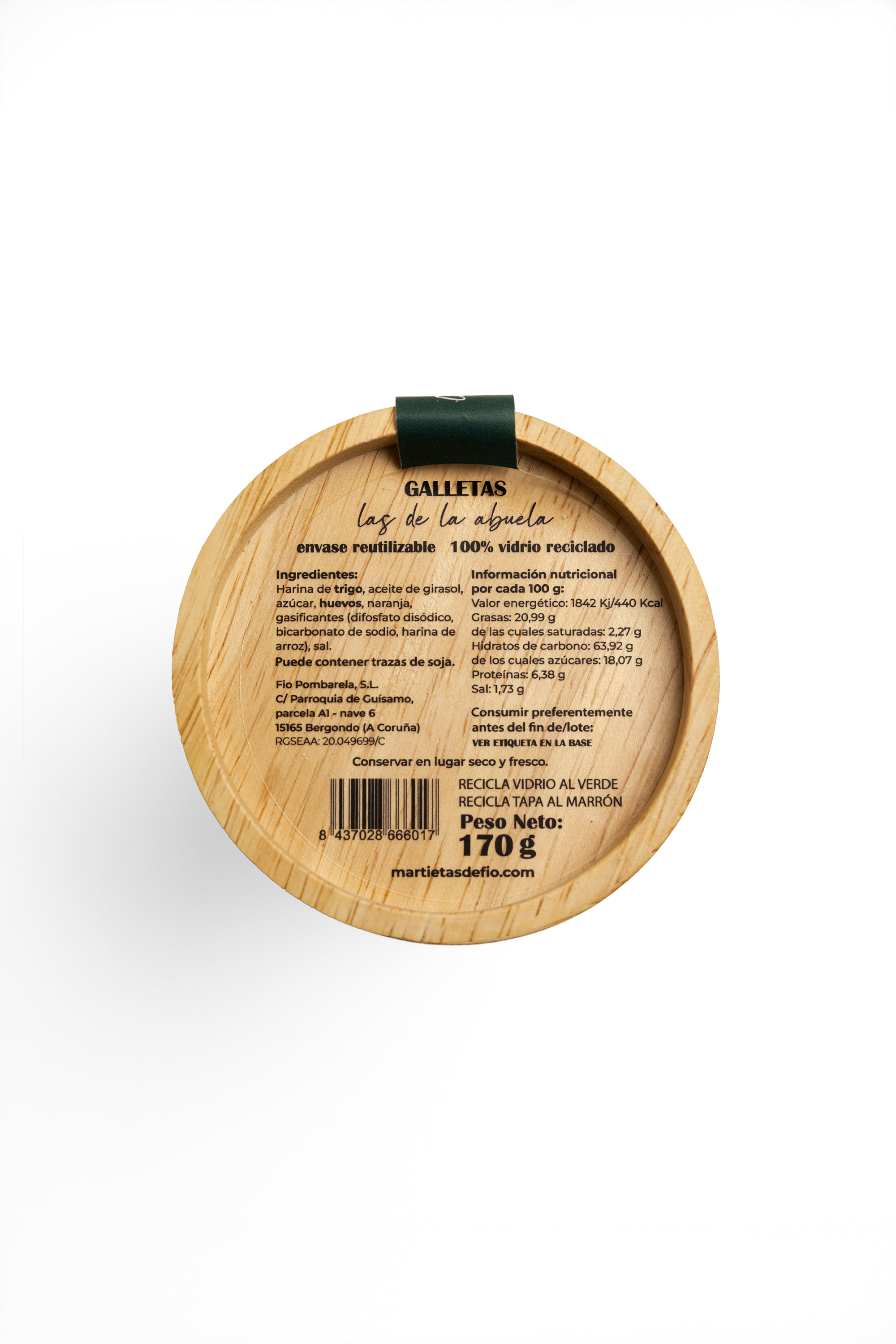 MARTIETAS LARANXA AS ORIXINAIS TARRO CRISTAL TAPA HERMÉTICA 170 GRS